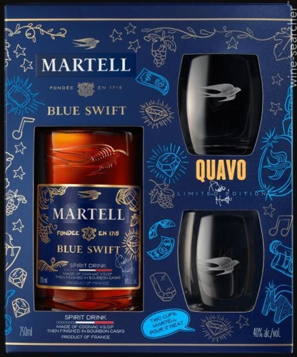 Martell Blue Swift Con Vasos Bostonmartin