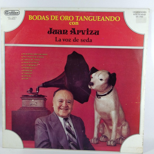 Lp Vinilo Juan Arvizu, Bodas De Oro Tanguean Excelente Cond