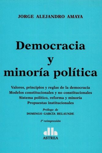 Libro Democracia Y Minoría Política