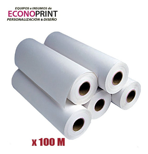 Imagen 1 de 6 de Rollo Papel Goma Termico Papel Bifaz Doble Faz Papel Parche