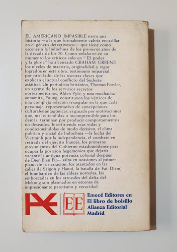 Graham Greene - El Americano Impasible Ed Emece (Usado)