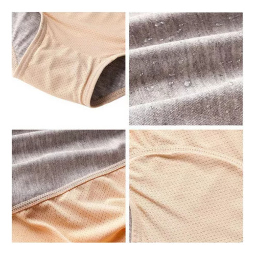 3pcs Pantalones Menstruales Transpirables A Prueba De Fugas.