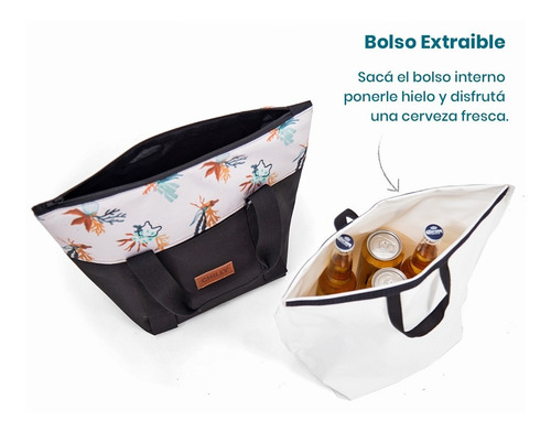 Imagen 9 de 10 de Bolso Térmico 10 Lts Diseño Coral Chilly