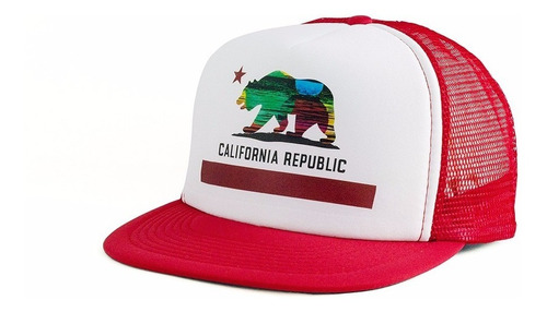 Boné Snapback Importado California Abareta #1321037 Red/wht