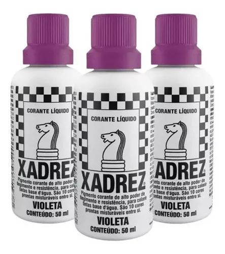 Corante Pigmento Liquido Xadrez Bisnaga 50ml - kit com 6un