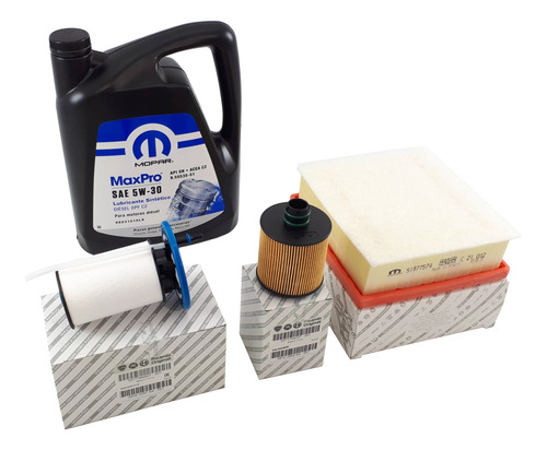 Kit Filtros Y Aceite Mopar Fiat Toro Volcano 16/18