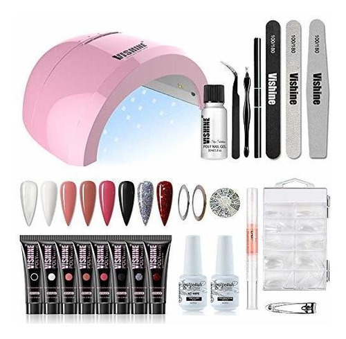 Kit Para Uñas En Gel De Manicura Principiante Con Lampara