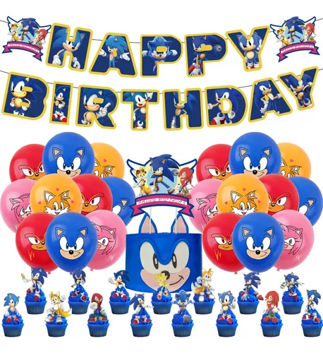 Decoración de cumpleaños Sonic »