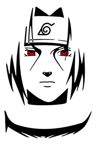 Vinilo Decorativo Anime Naruto Itachi Uchiha Mod3