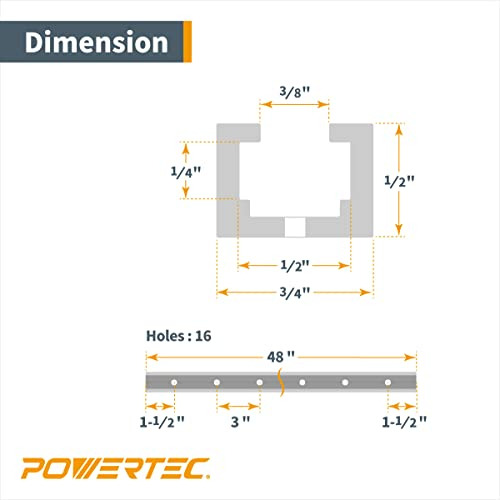 Riel T-track De Aluminio 71351p2 De 48 Pulgadas De Uso ...