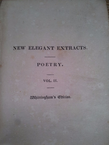 Elegant Extracts From British Poets Volume Ii