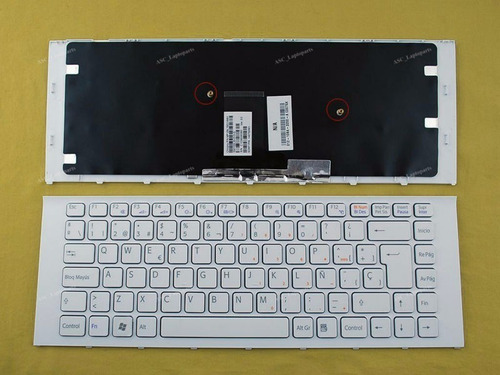 Teclado Sony Vpc-ea Pcg-61211u Blanco Español