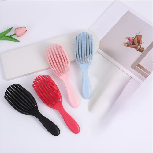 Cepillo Ajustable Desenredante Todo Tipo Cabello Húmedo Seco
