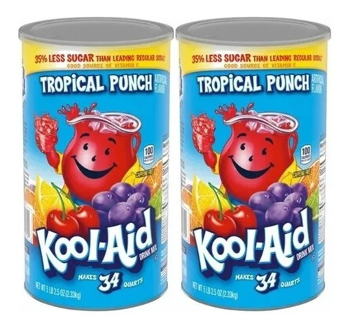 Kool Aid Tropical Punch 2 Pack 2.33kg C/u