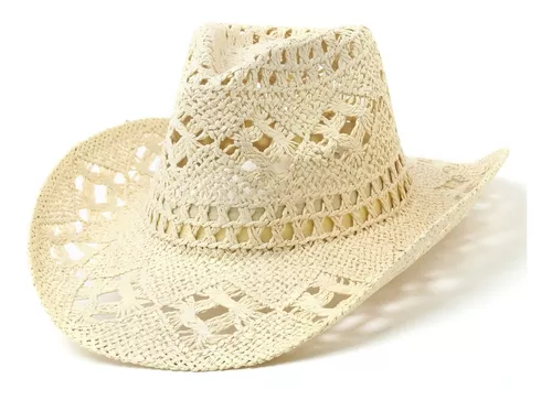 Sombrero Cowboy Mujer Calado Playa Verano