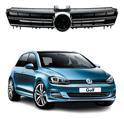 Parrilla Volkswagen Golf A7 2017 F/cromo Negro