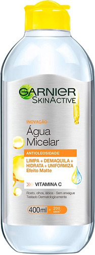 Água Micelar Garnier Skin Active Antioleosidade Vitamina C 4