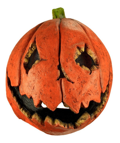 Imagen 2 de 5 de Máscara De Látex Last Night Pumpkin Calabaza Halloween