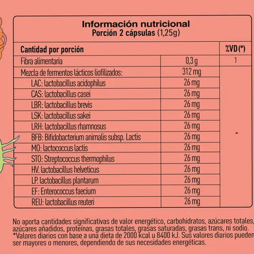 Better Diabla Super Flora Probióticos Suplemento X60c 6c