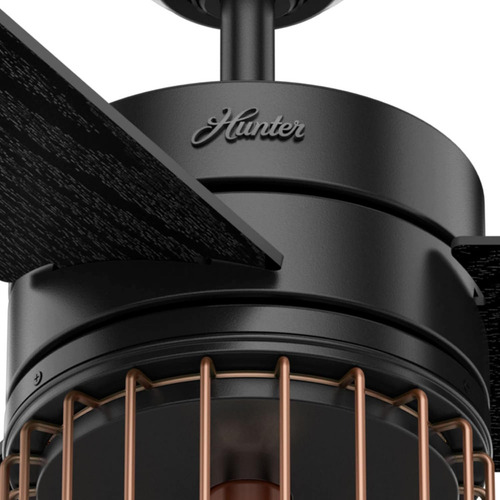 Ventilador de techo Ronan 52 Pulgadas negro/níquel Tres Aspas Hunter
