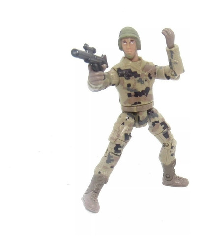 Boneco Soldado Guerreiro Lanard Corps Tipo Gi Joe 10cm B23