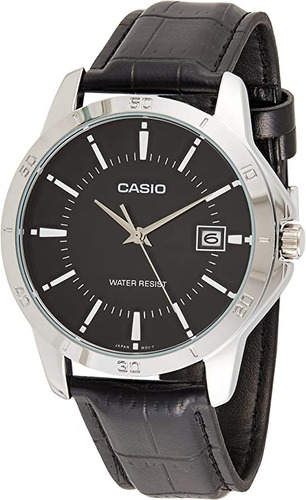 Casio Mtp-v004l-1a - Reloj De Cuarzo Con Fecha Y Piel