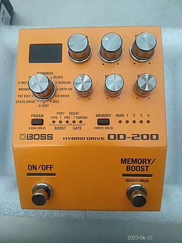 Pedal De Efecto Boss 200 Hybrid Drive Od-200 