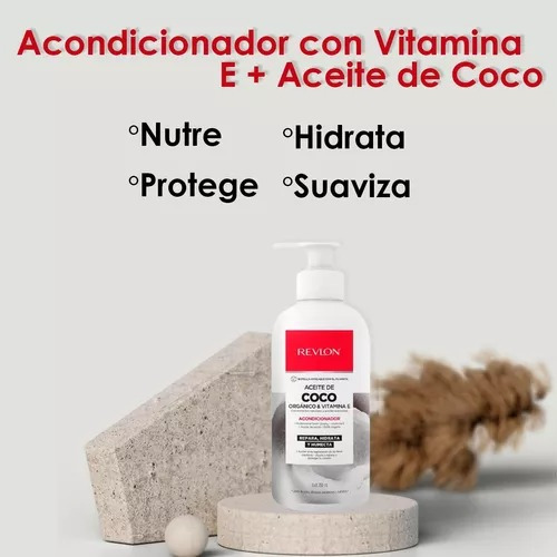 Acondicionador Revlon Aceite D Coco & Vitaminae 700ml (4pzs)
