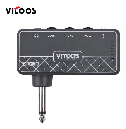 Amplificador De Auriculares Vitoos Rock Guitar Con Conector