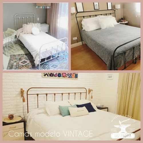 Cama De 1 Plaza De Hierro De Estilo