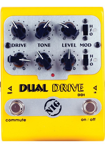 Pedal De Efecto Guitarra Nig Dd1 Dual Drive