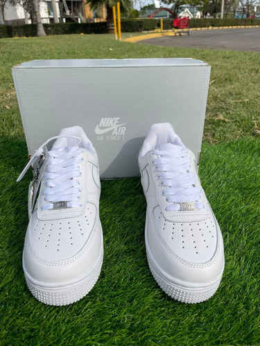 Tenis Nike Air Force 1 '07 Premium Blanco Low Talla 23.5 Mx