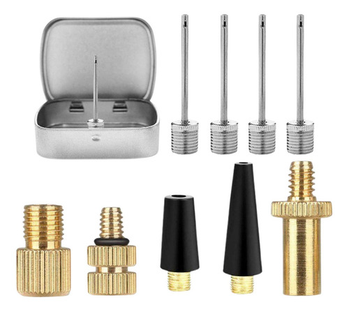 4 Valve Adapter Set Repairing Accessories Tire Tube Pump