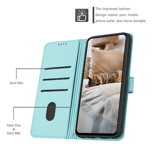 Funda Abatible Para Oppo Reno 13f 5g Pu Titular De La De