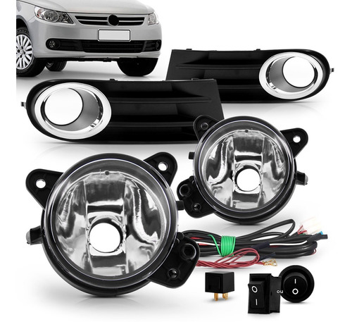 Kit Farol Milha Gol Parati Saveiro G5 08 09 10 11 2012 2013