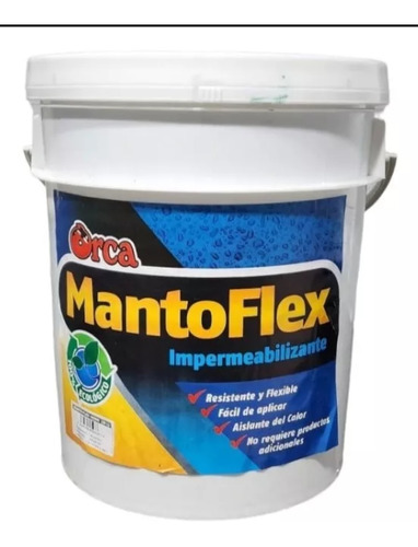 Pintura Impermeabilizante Manto Flex Verde Y Rojo Cuñete