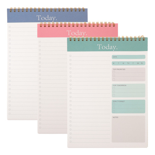 Cuaderno Planificador Diario, Seis Colores, 3 L