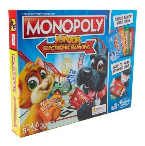 Monopoly Junior Banco Electrónico Juego De Mesa Hasbro