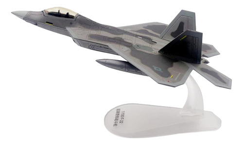 Modelo De Avión De Avión F-22 A Escala 1/100 Con Soporte 