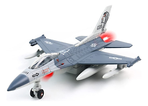 F16 Fighter Jet Toy  1 Paquete, Chorros De Juguete Con Luz Y
