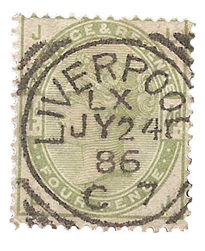 Inglaterra Reino Unido Sc 103 Yv 81 $$ Matasello $ Año 1883