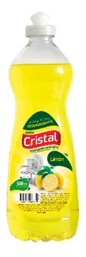 Detergente Cristal Lavavajilla Limon 500 Ml