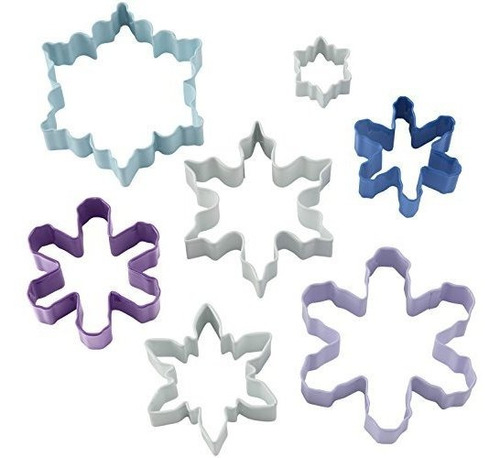 Juego De Cortadores De Galletas Wilton Snowflake, 7 Piezas