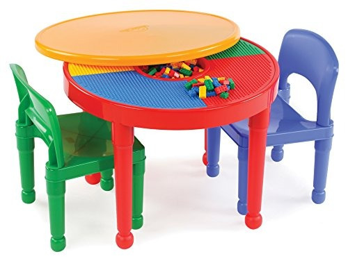 Totors Kids 2-en-1 Plastic-lego-activity Activity Table Y 2 