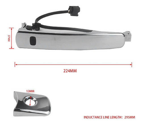 1 Set Door Handles 80640cz31b 80645ca000 80640-ca012 80646-c