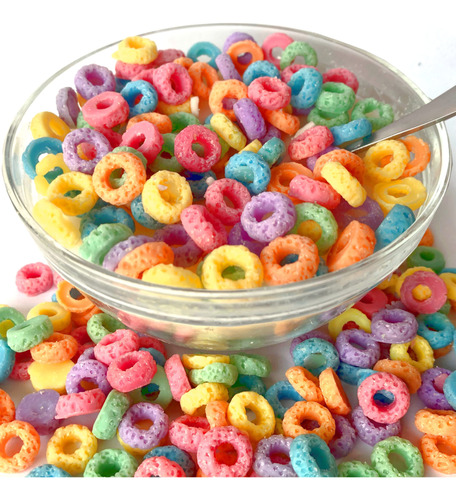 Vela De Cereales Con Cuchara Como Bucles De Fruta, Cuenco De