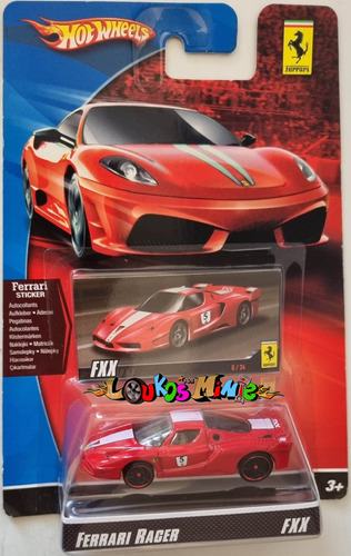 Hot Wheels Fxx Ferrari Racer Sticker Escala 1:64 Lacrado