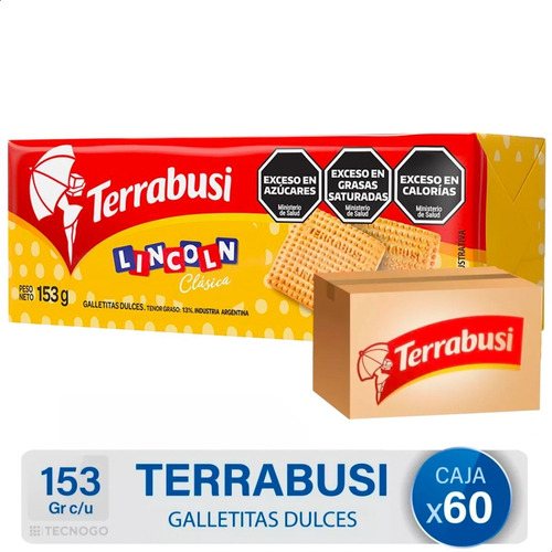 Caja Galletitas Terrabusi Lincoln Dulces - Mejor Precio