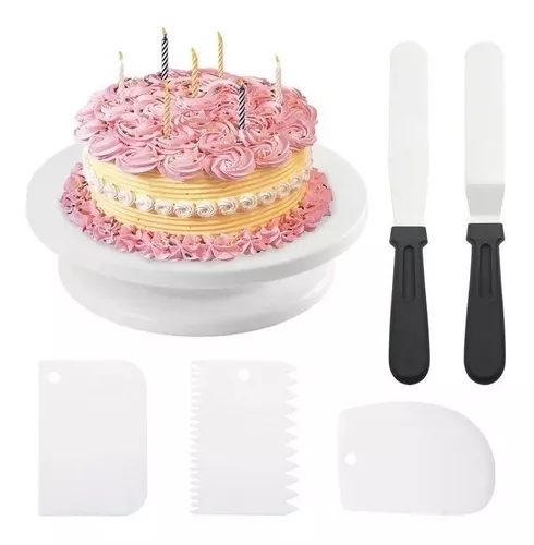 Kit Bailarina Giratória E Jogo Com 3 Espatulas Para Confeitar Bolos e  Tortas - lojadoedu - Espátula de Confeiteiro - Magazine Luiza