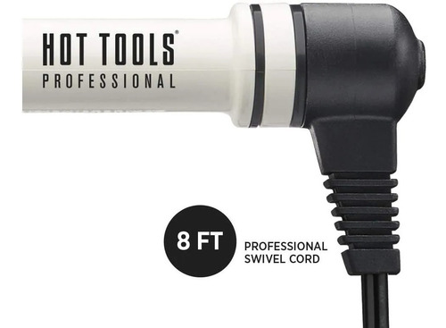Imagen 2 de 4 de Ferro Conico Blanco/negro Hot Tools De 11/2 A 3/4 Ceramica
